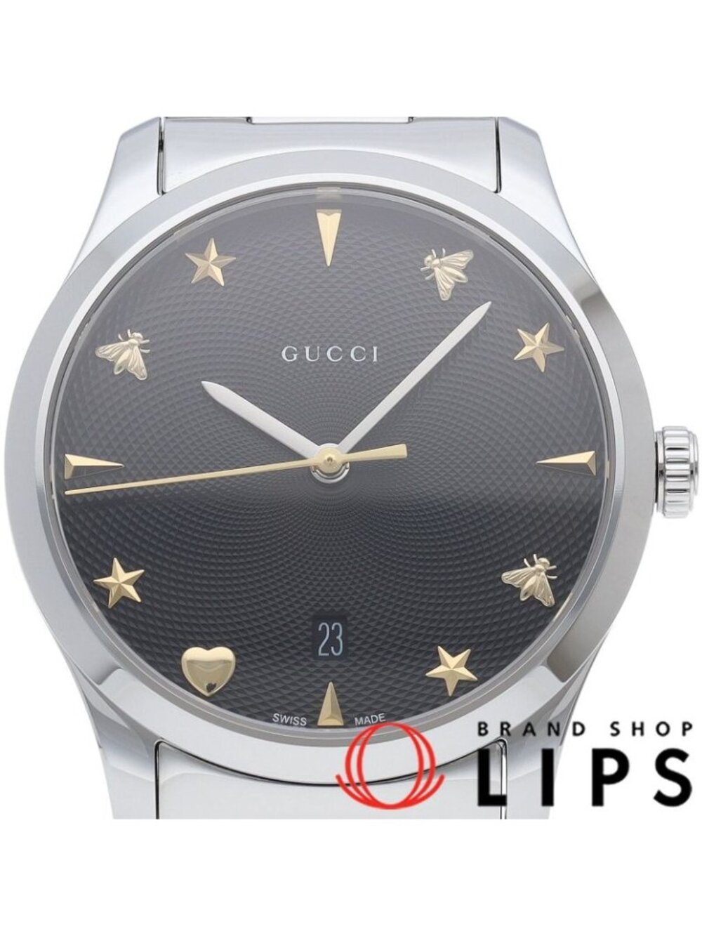 Gucci G-Timeless Watch 126.4 SS Black